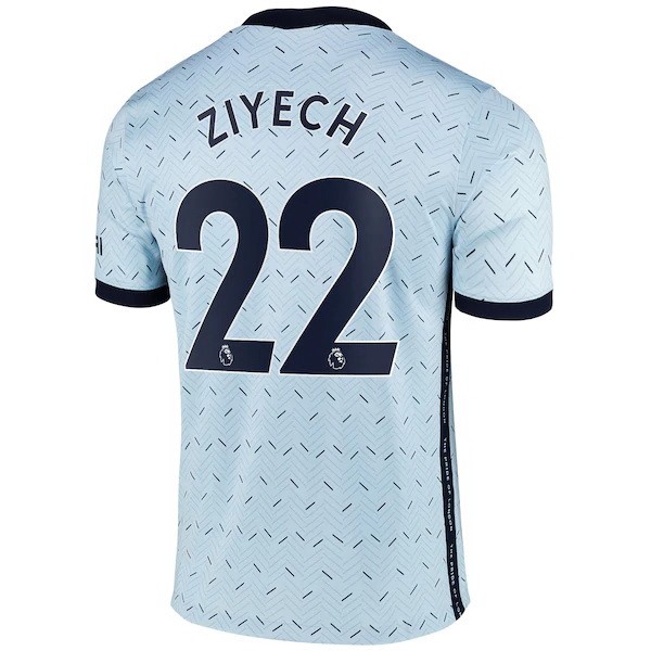 Camiseta Chelsea NO.22 Ziyech Segunda equipo 2020-2021 Azul